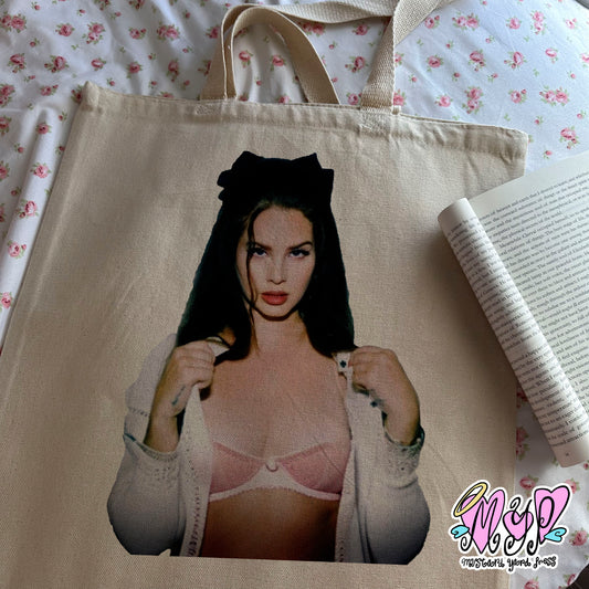 lana portrait tote bag