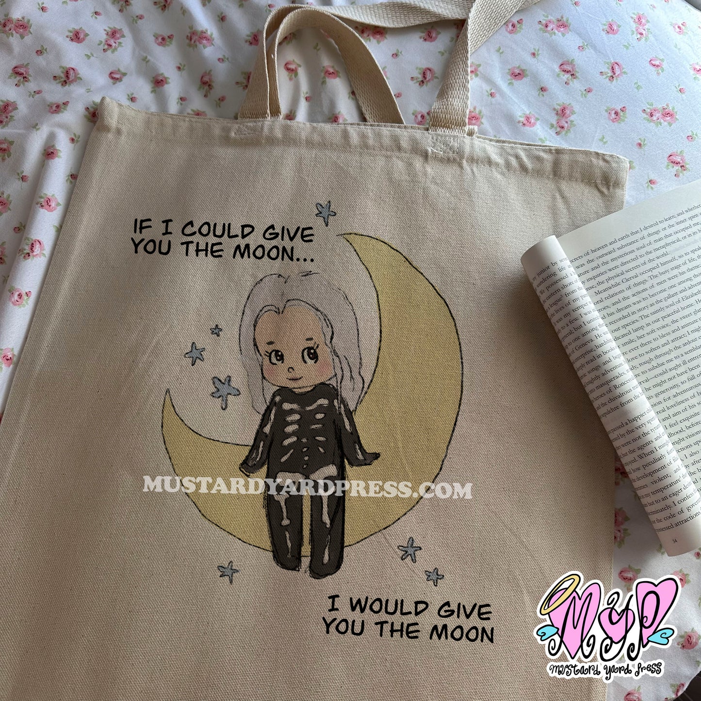 moon cutie tote bag