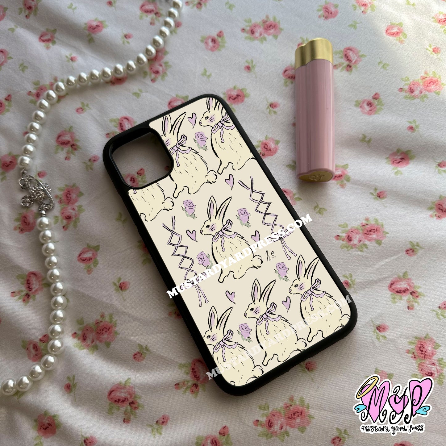 lace bunny phone case