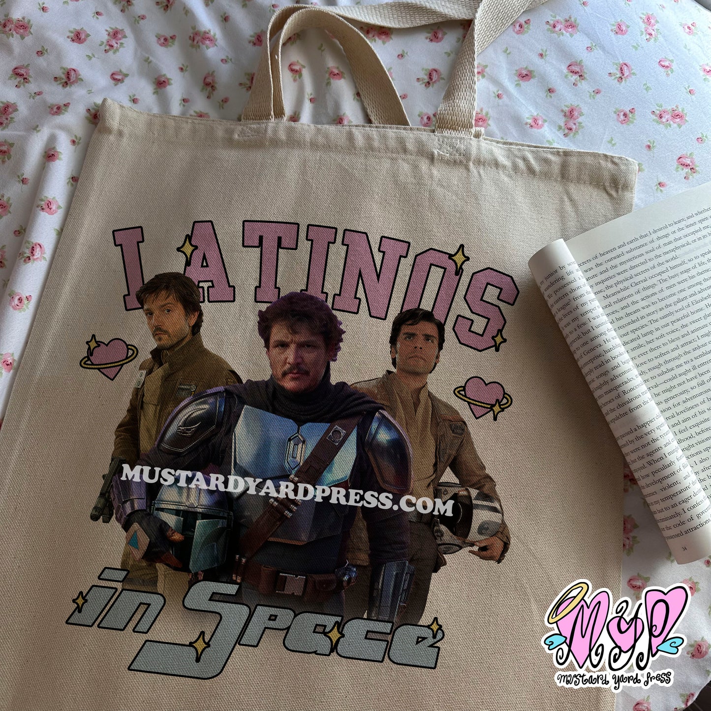 space latinos tote bag