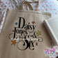 daisy stars tote bag