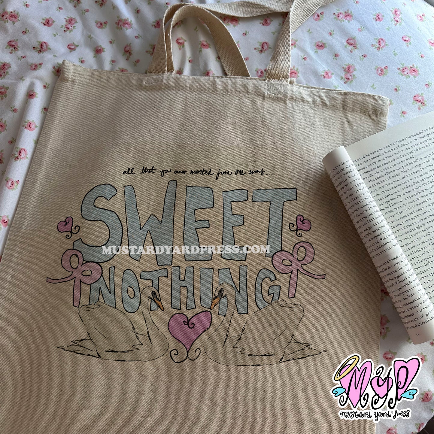 sweet nothing tote bag