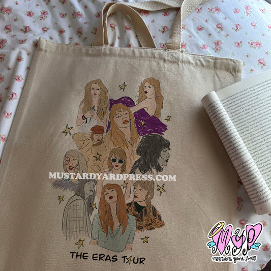 eras sketch tote bag