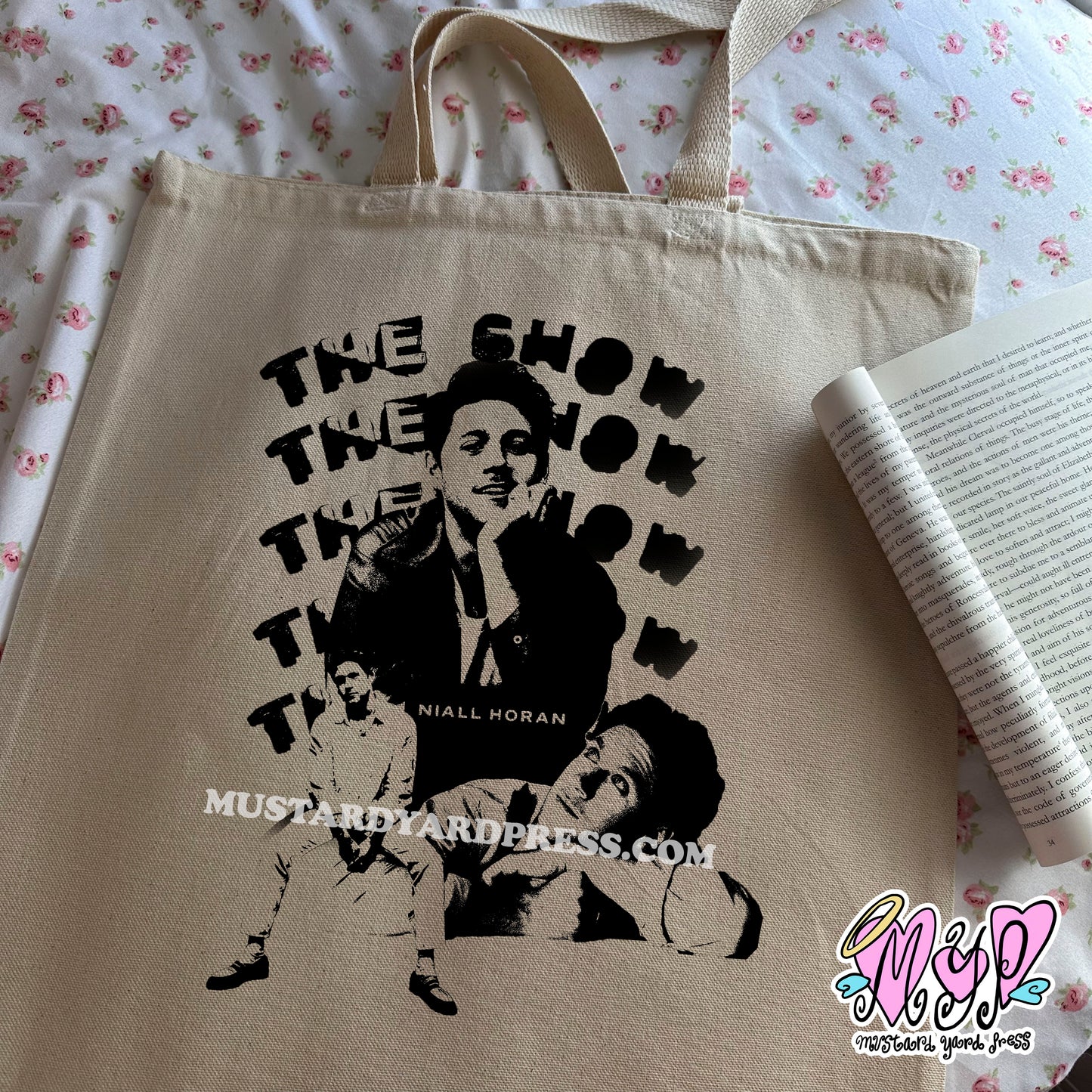 the show collage tote bag