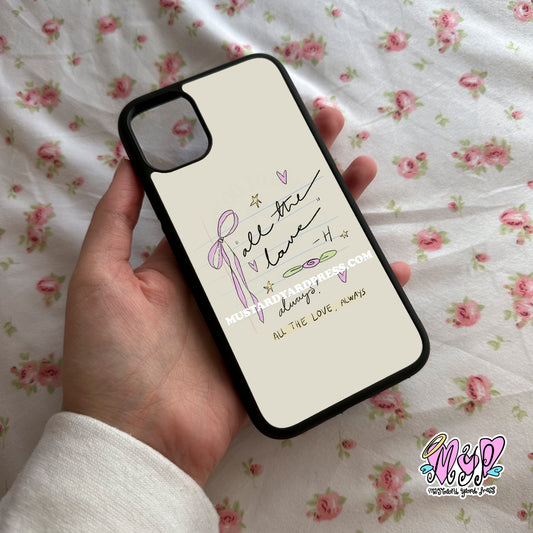 all the love soft phone case