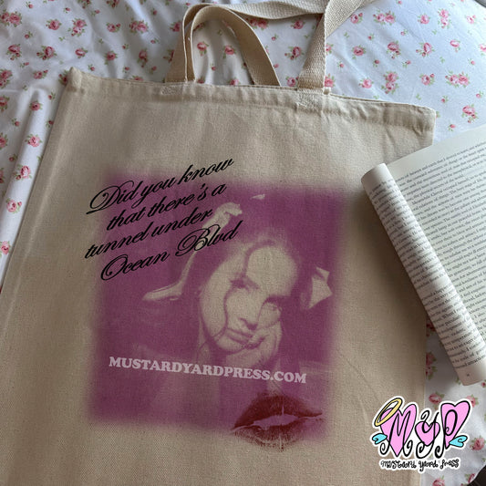 lana kiss tote bag