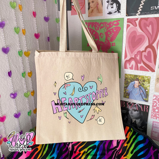 heartstop logo tote bag