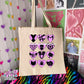 heart icons tote bag