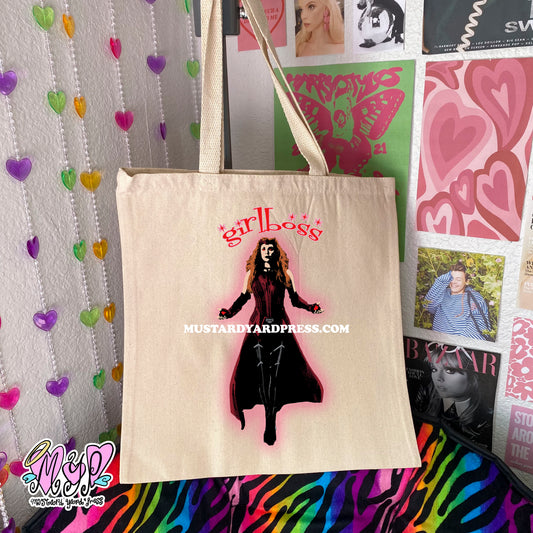 girlboss witch tote bag