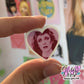 witch heart mini sticker