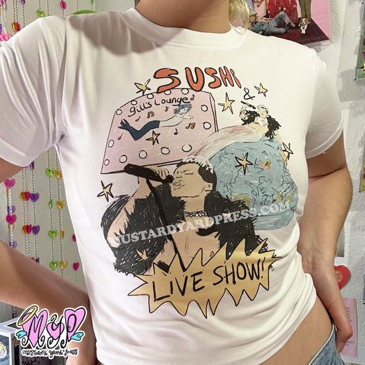 live sushi baby tee