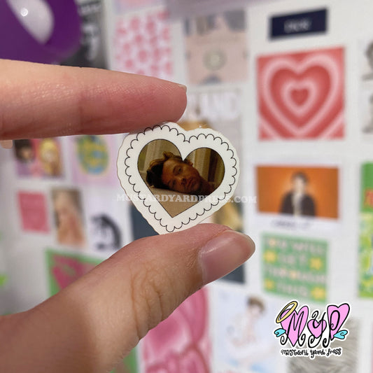 harry lace heart mini sticker