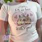 in love with you bunnies baby tee
