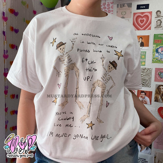 cowboy skeletons t-shirt