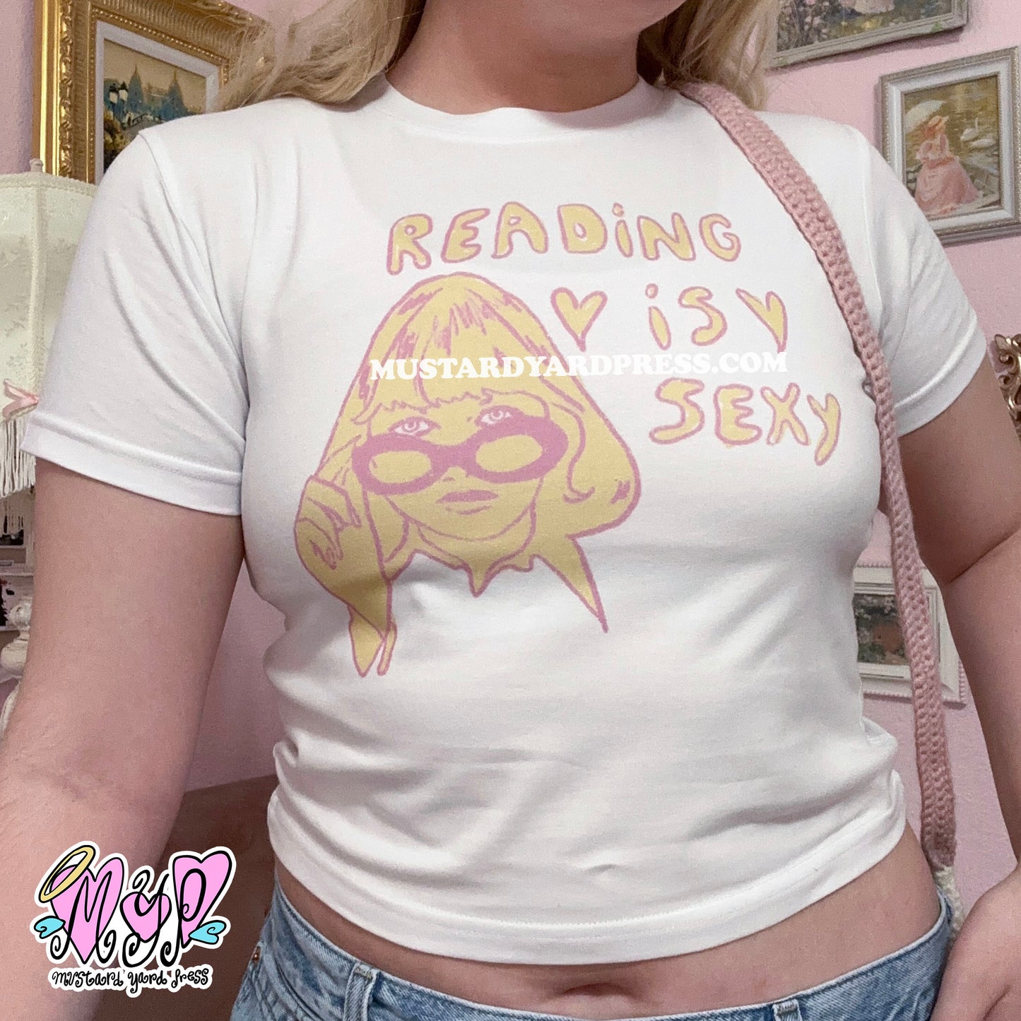 reading is sexy baby tee