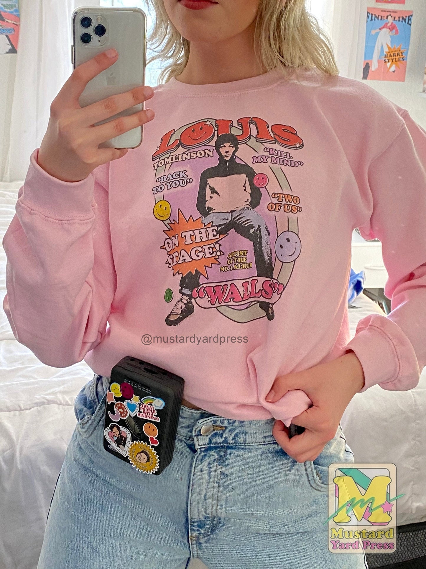 louis pink crewneck