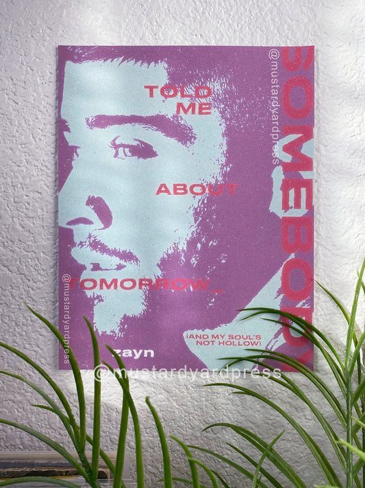zayn pop art poster