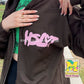 butterfly brown zip-up