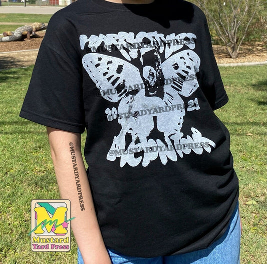 butterfly black t-shirt