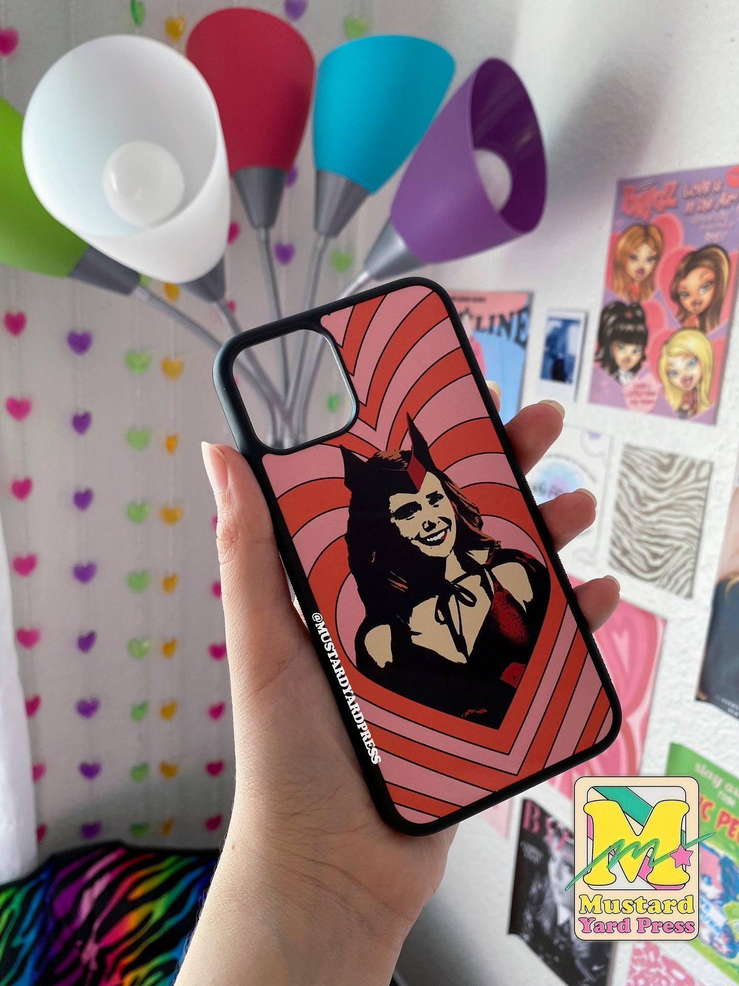 witch hearts phone case