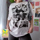 fine line collage t-shirt