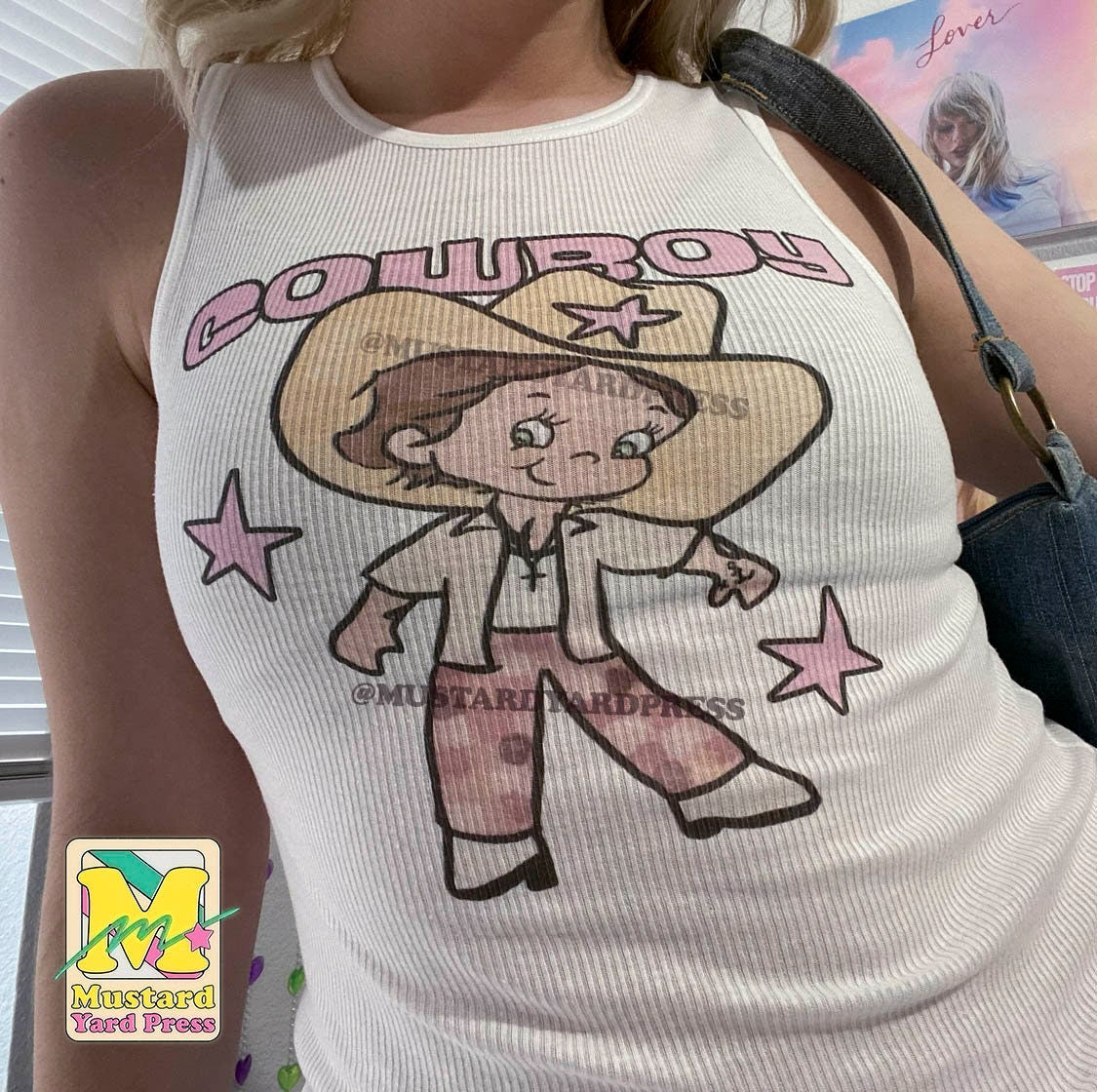 y2k cowboy baby tank