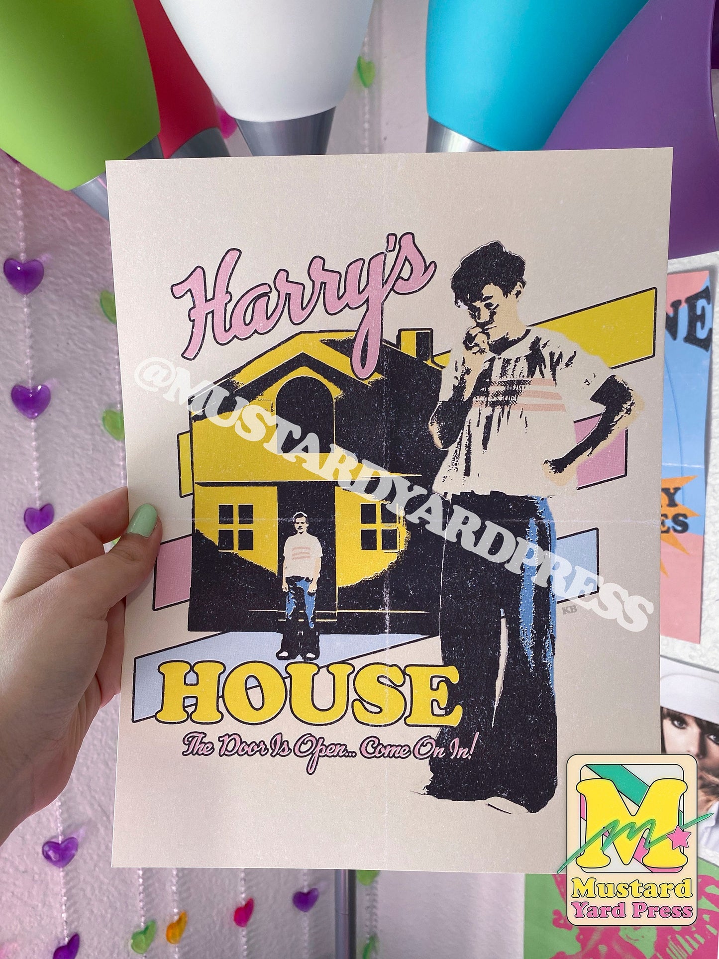 house retro poster