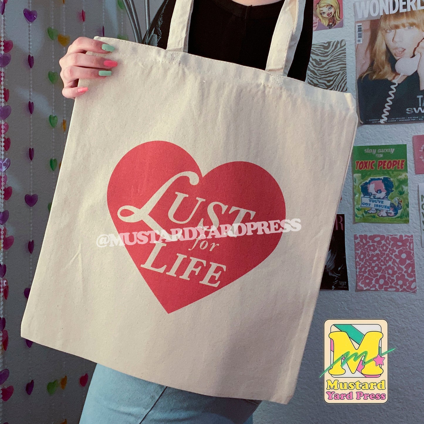 lust for life tote bag