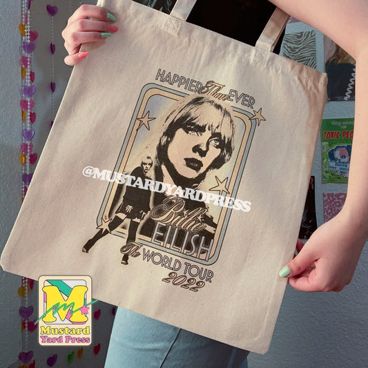 happier tote bag