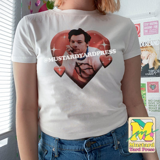 harry heart baby tee