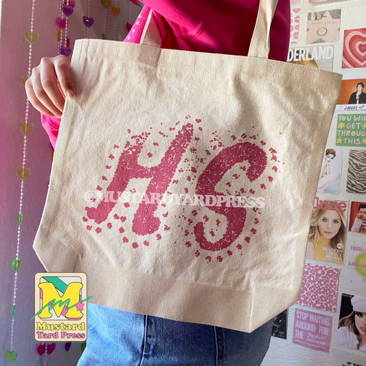 hs pink tote bag