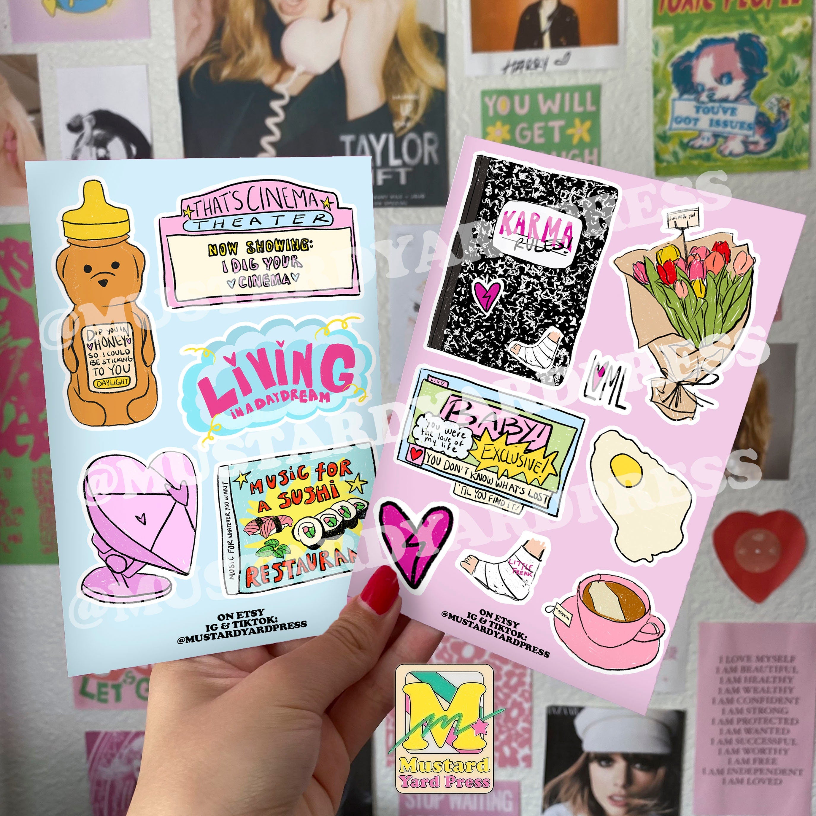 House Sticker Sheet Mustardyardpress