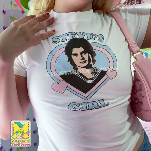 steve's girl baby tee